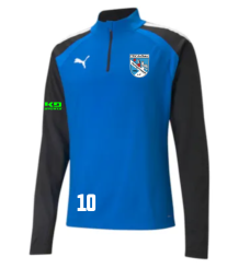 Puma-teamLIGA 1/4 Zip Top Jr TSV Aufbau 1952 Heiligenstadt Electric Blue Lemonade | 152