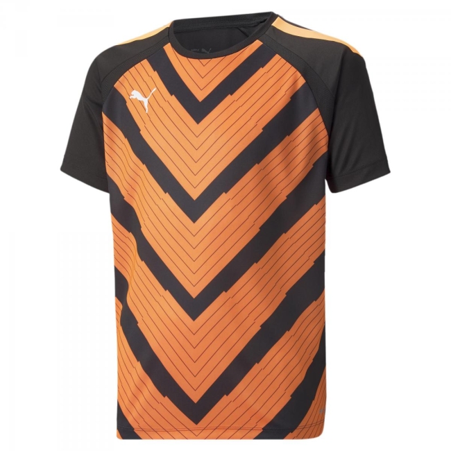 Puma-teamLIGA Graphic Jersey Jr Puma Black-Neon Citrus | 164