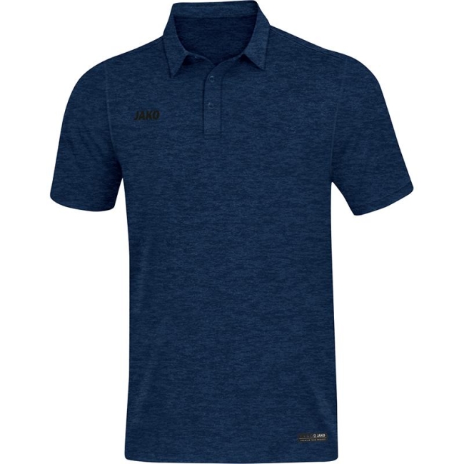 Polo Premium Basics marine meliert | 4XL