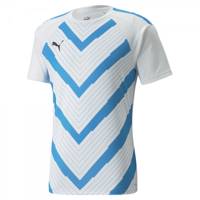 Puma-teamLIGA Graphic Jersey Puma White-Ocean Dive | M