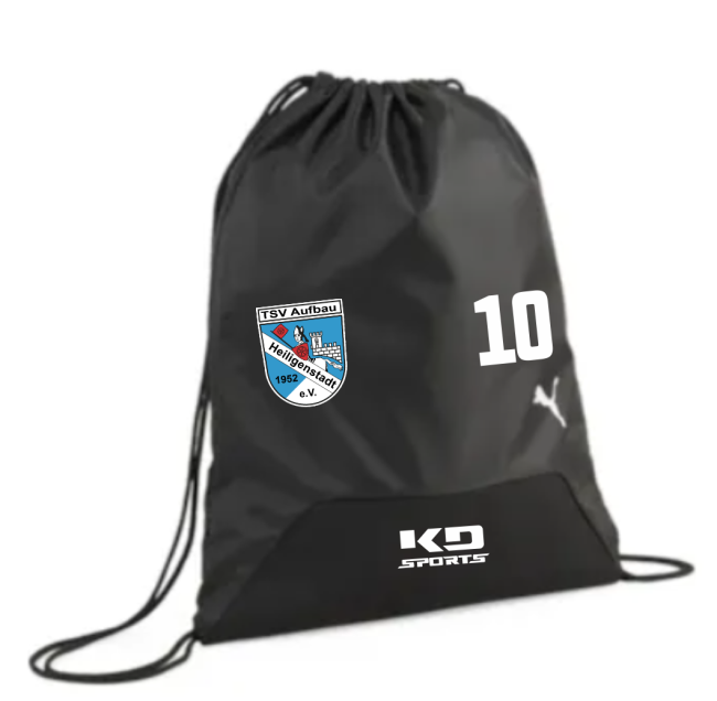 teamGOAL Gym Sack TSV Aufbau 1952 Heiligenstadt BLACK | OSFA