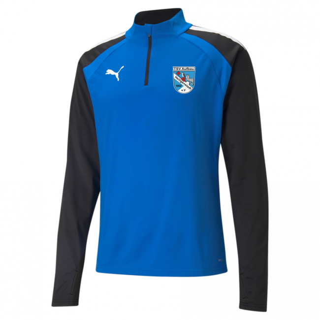 Puma-teamLIGA 1/4 Zip Top TSV Aufbau 1952 Heiligenstadt Electric Blue Lemonade | L