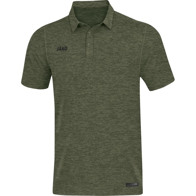 Polo Premium Basics khaki meliert | 4XL