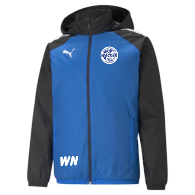 Puma-teamLIGA All Weather Jacket FSV Wacker 90 Nordhausen Electric Blue Lemonade | L