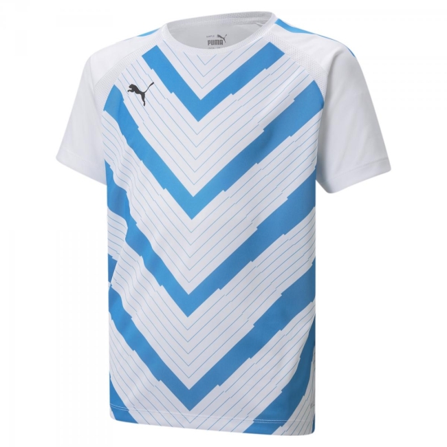 Puma-teamLIGA Graphic Jersey Jr Puma White-Ocean Dive | 116