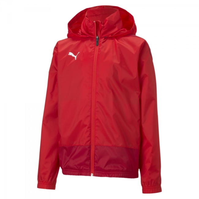 Puma-teamGOAL 23 TRG Rain Jkt Jr Puma Red-Chili Pepper | 176