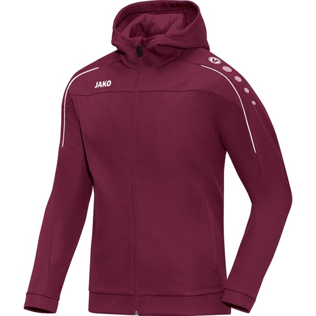 Kapuzenjacke Classico maroon | 34