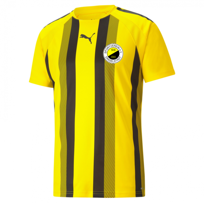 Puma-teamLIGA Striped Jersey SV 1911 Dingelstädt Cyber Yellow-Puma Black | XL