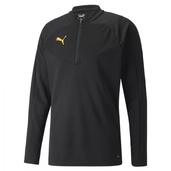 Puma-individualFINAL 1/4 Zip Trai Puma Black-Neon Citrus | XS