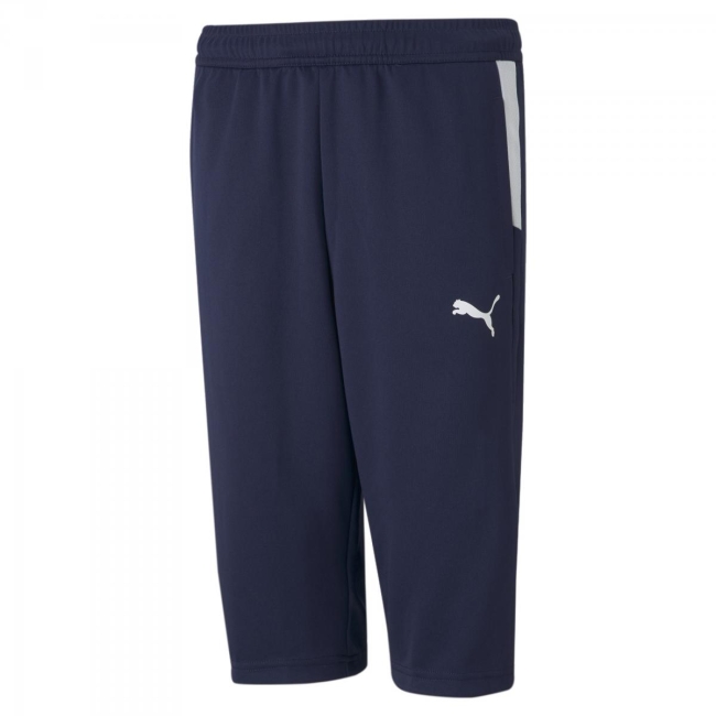 Puma-teamLIGA Trg 3/4 Pants Jr Peacoat-Puma White | 116