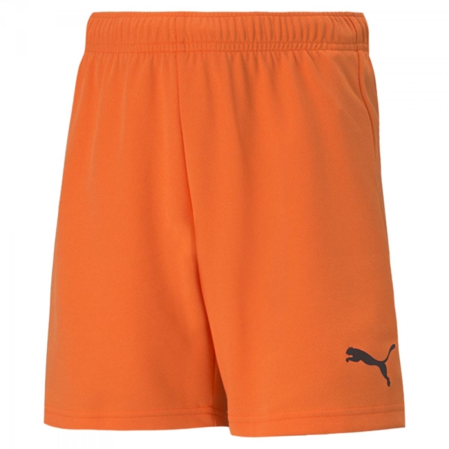 Puma-teamRISE Short Jr GOLDEN POPPY-Puma Black | 164