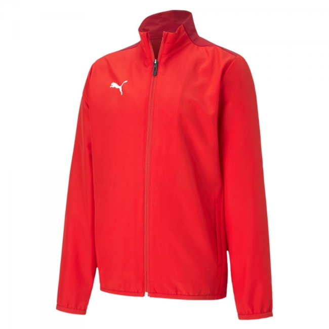 Puma-teamGOAL 23 Sideline Jkt Jr Puma Red-Chili Pepper | 176