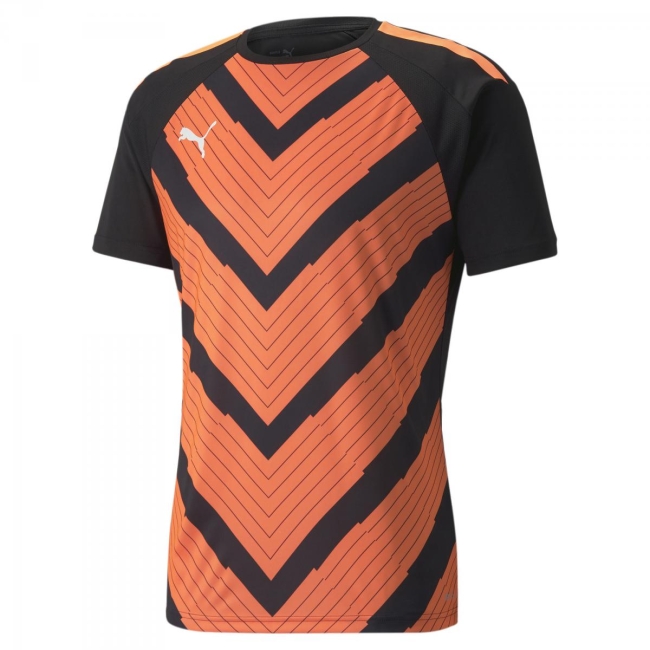 Puma-teamLIGA Graphic Jersey Puma Black-Neon Citrus | XXL