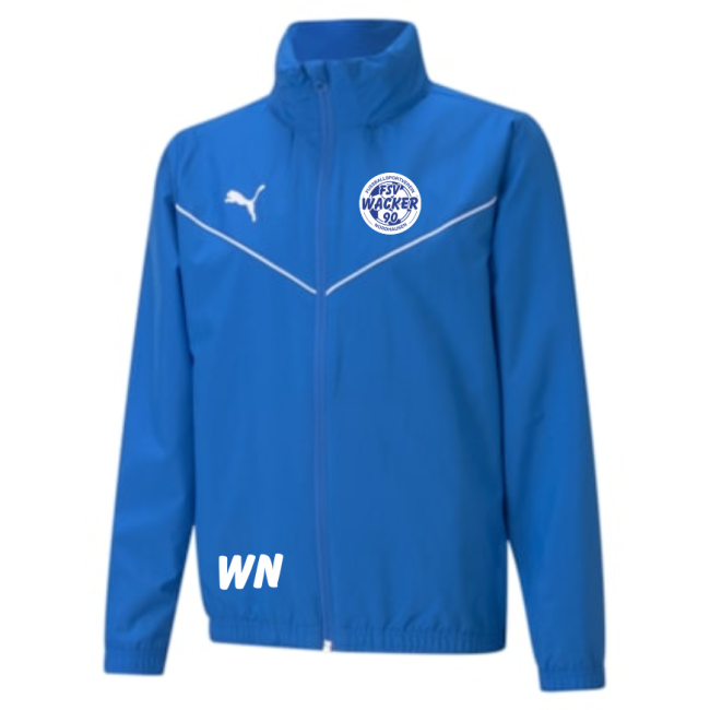 Puma-teamRISE All Weather Jkt Jr FSV Wacker 90 Nordhausen Electric Blue Lemonade | 140