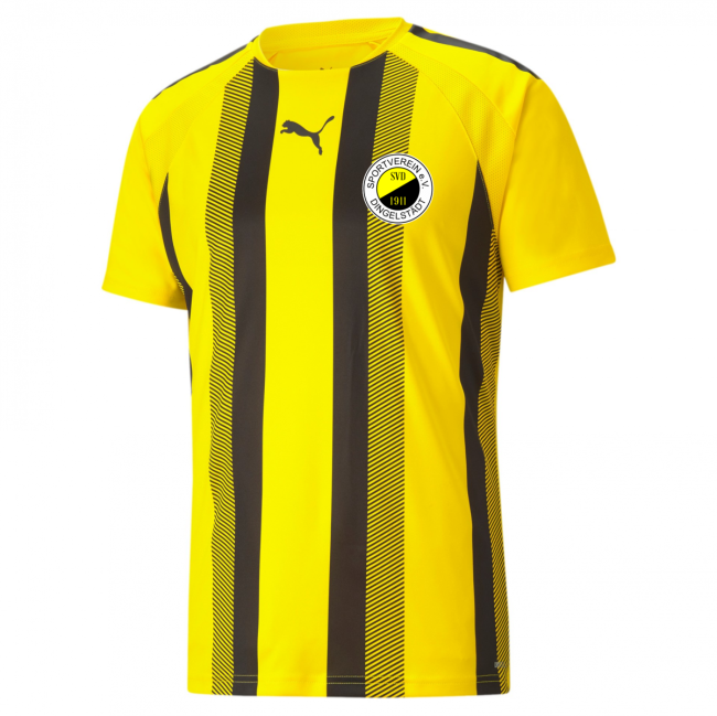 Puma-teamLIGA Striped Jersey SV 1911 Dingelstädt Cyber Yellow-Puma Black | 3XL