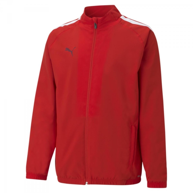 Puma-teamLIGA Sideline Jkt Jr Puma Red-Puma White | 164