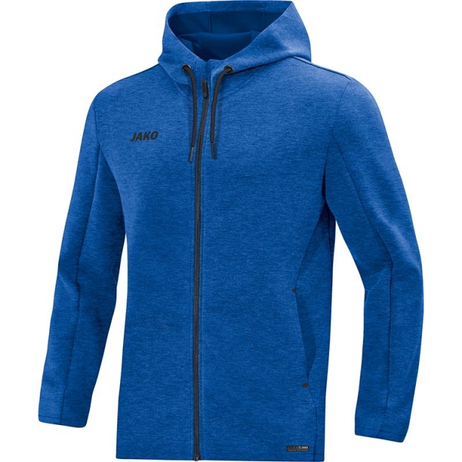 Kapuzenjacke Premium Basics royal meliert | 40